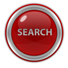 search circular icon on white background