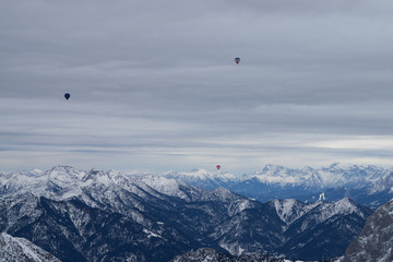 Ballonfahrt über Österreich