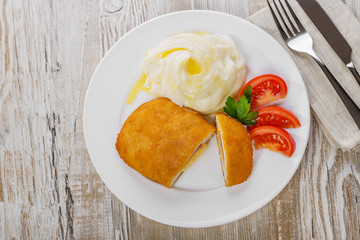chicken cutlet cordon bleu  