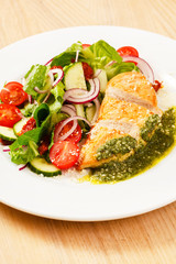 chicken breast with vegetables