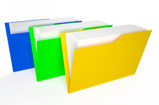 colored folders