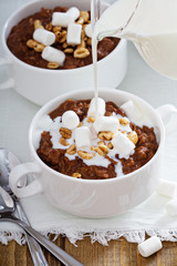 Chocolate banana oatmeal