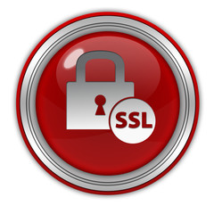 SSL circular icon on white background