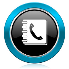 phonebook glossy icon