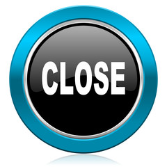 close glossy icon