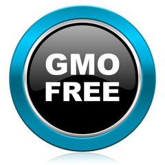 gmo free glossy icon no gmo sign