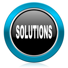 solutions glossy icon