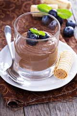 Healthy avocado chocolate pudding