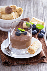 Healthy avocado chocolate pudding