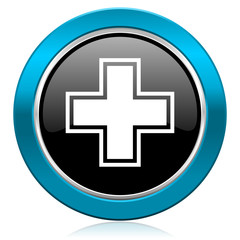 Obraz premium pharmacy glossy icon