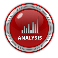 Obraz premium Data analysis circular icon on white background