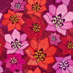 Floral background Flower pattern Floral seamless texture flowers