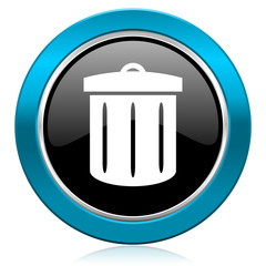 recycle glossy icon recycle bin sign