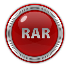 RAR circular icon on white background
