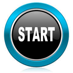 start glossy icon