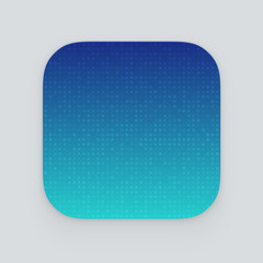 Colorful app icon. Vector template
