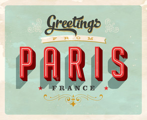 Vintage Touristic Greeting Card - Vector EPS10 © CallahanLounge