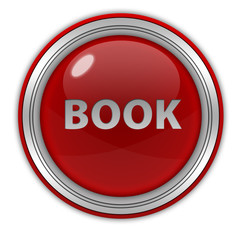 Book circular icon on white background