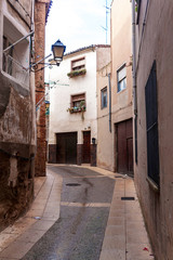 Narrow alley in town Calahorra