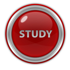 Study circular icon on white background