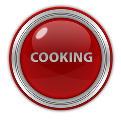 Cooking circular icon on white background