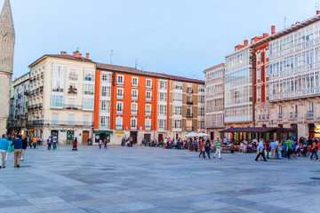 View of city center in Burgos