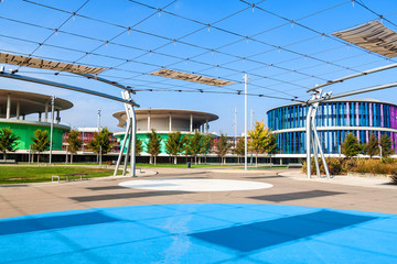 Pavillions on grounds of Expo 2008 exhibition
