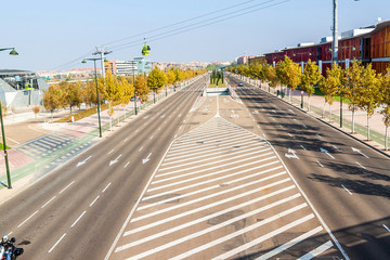 Road at grounds of Expo 2008 exhibition