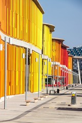 Pavillions on grounds of Expo 2008 exhibition