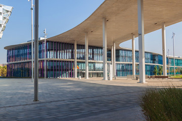 Naklejka premium Pavillions on grounds of Expo 2008 exhibition