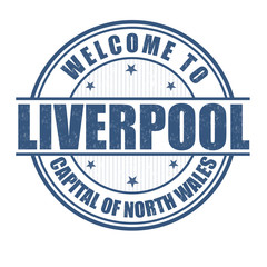 Welcome to Liverpool stamp