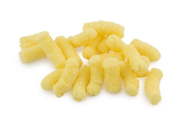 corn sticks isolated on white background