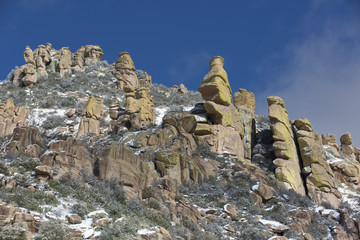 Mt. Lemmon Hoodoos Touched with Light Snow