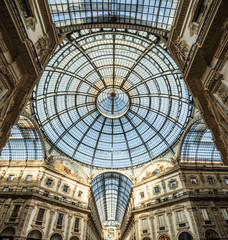 Vittorio Emanuele Gallery in Milan, Italy.
