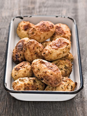 rustic roasted baked potato