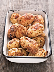rustic roasted baked potato
