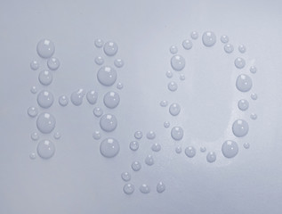 Picture from water drops close-up