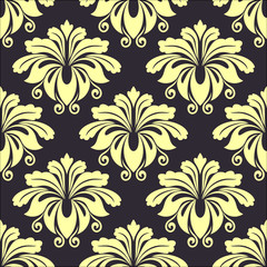 Decorative floral seamless pattern