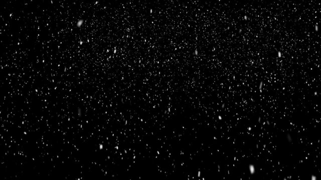 falling snow background - looping, alpha channel