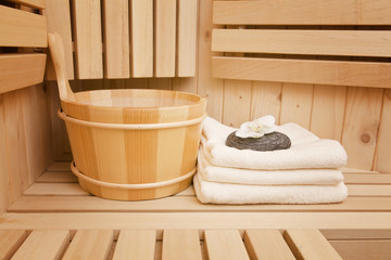 Fototapeta na wymiar sauna accessory