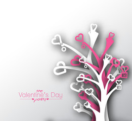 valentine's day background, vector illustration.