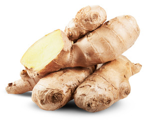 Fresh ginger slices