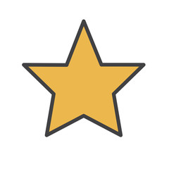 Obraz premium cStar Shape Success Superstar Victory Winning Vector Concept