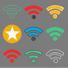 Wifi Wireless Technolgy Online Newtwork Icon Vector Concept