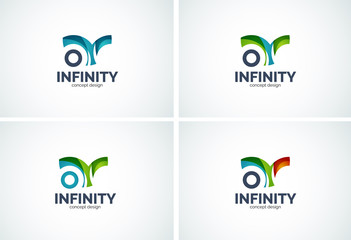 Infinity company logo icon set