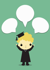 boy congratulate box