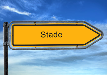 Strassenschild 26 - Stade