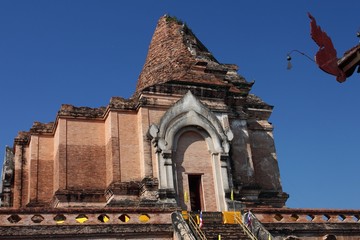 Wat Chedi Luang temple in Chiang Mai, Thailand