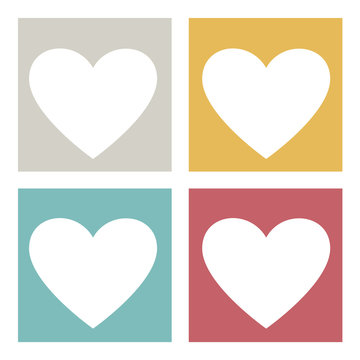 Heart Love Passion Friendship Family Icon Vector Concept