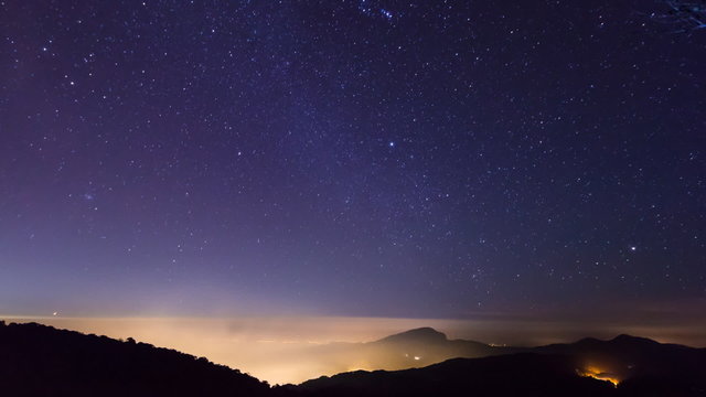 Time Lapse Geminid Meteor Shower And Milky Way